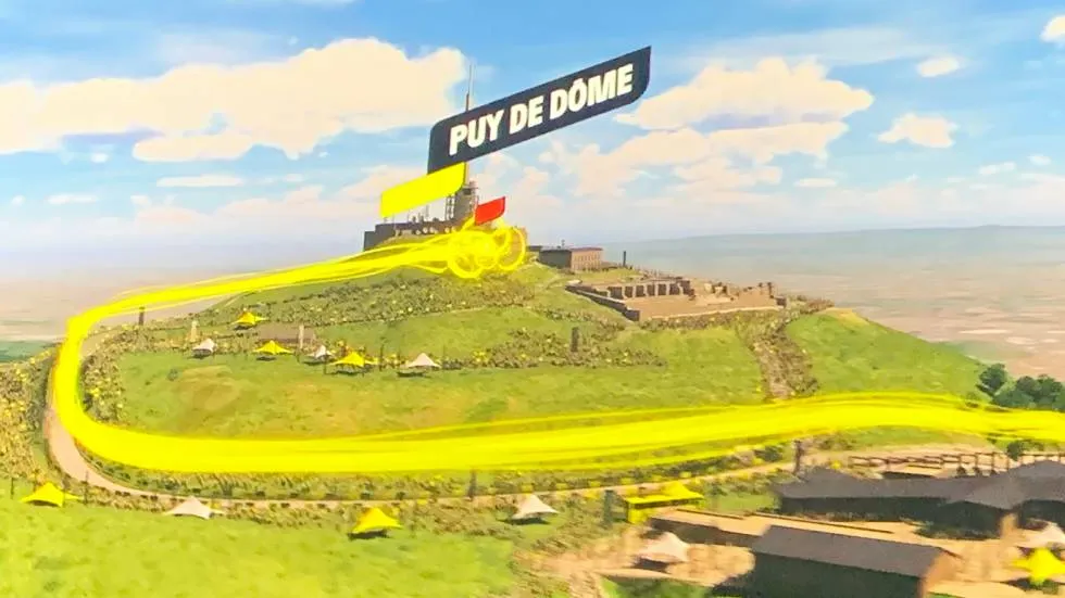 puy de Dôme TDF 2023 /Image de synthèse ASO