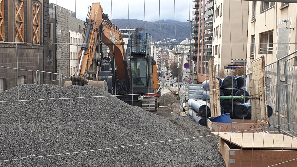 Chantier près de l'Hôtel Dieu / Photo 7 jours à Clermont