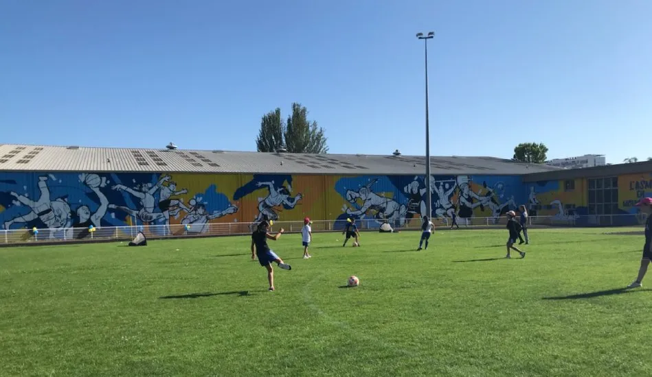 Fresque Keymi et Motte "l'ASM en Mouvement" / Photo ASM