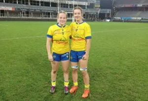 Calista Grégoire et Camille Meguerba deux jeunes joueuses de l Asm Romagnat Photo P. Thivat