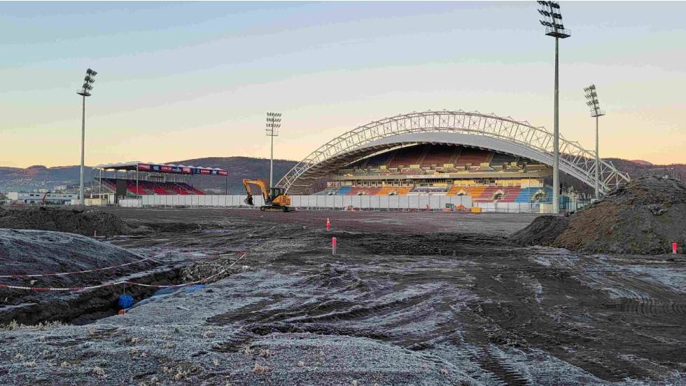 Chantier du Stade Montpied / Photo Yves Meunier
