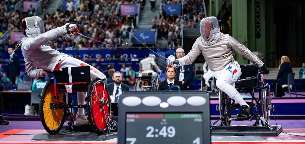 En compétition / Photo Comité Paralympique