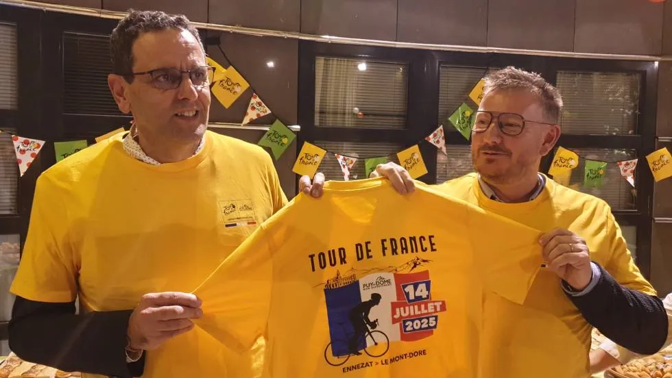 Fabrice Magnet et Sébastien Dubourg qui vont accueillir le Tour de France le 14 juilllet 2025 /Photo 7 Jours à Clermont