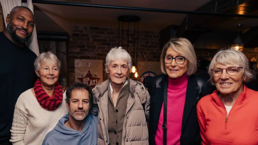 Boris Diaw, les Demoiselles de Clermont et Nicolas de Virieu / Photo L'Équipe