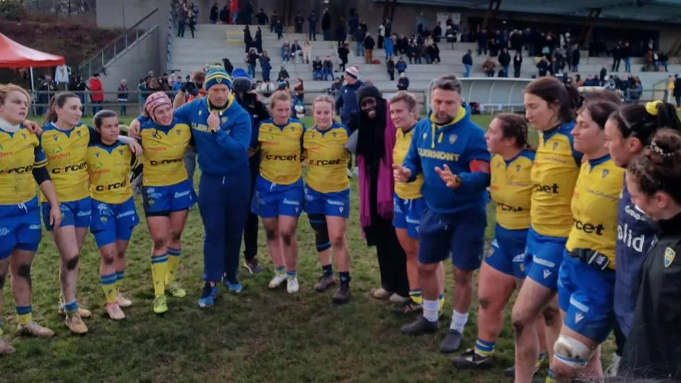 Vincent Fargeas et l'équipe / ASM Romagnat Photo P. Thivat
