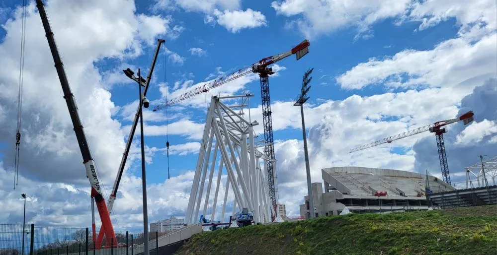 Chantier Stade Montpied / Photo Yves Meunier