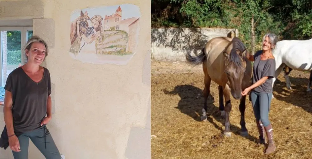 Ingrid Balestrino et les chevaux Photos Philippe Thivat