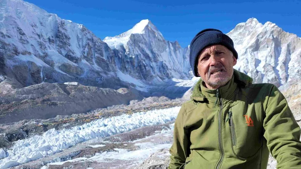 Marc Batard fils de l'Everest / Photo Théo Livet