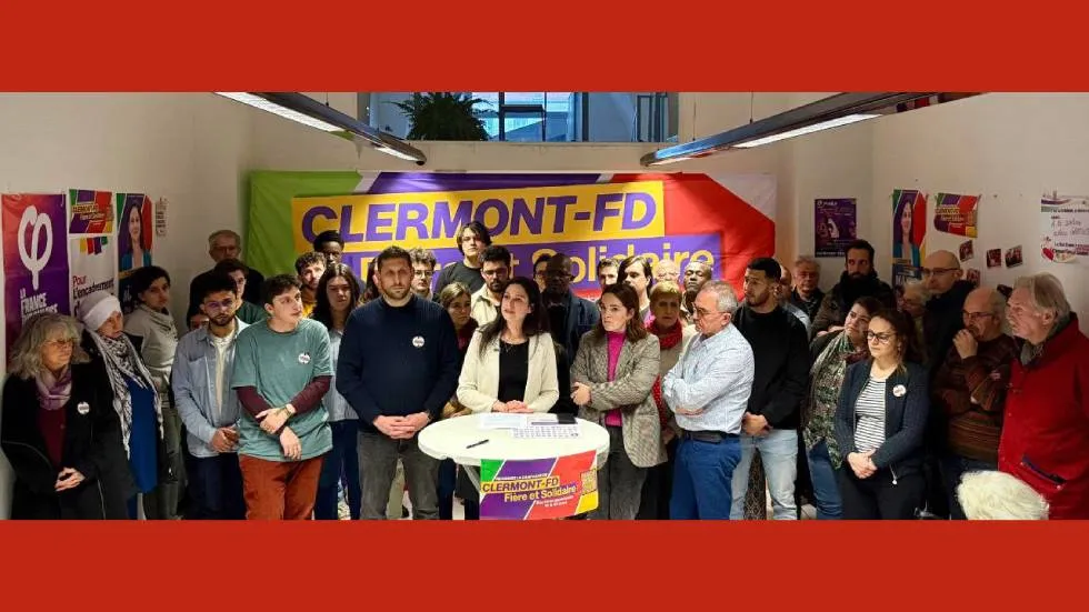 Marianne Maximi et ses colistiers Photo Clermont Fière et Solidaire