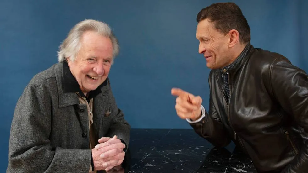 Régis Debray et Sylvain Tesson Photo éditions Gallimard Francesca Mantovani