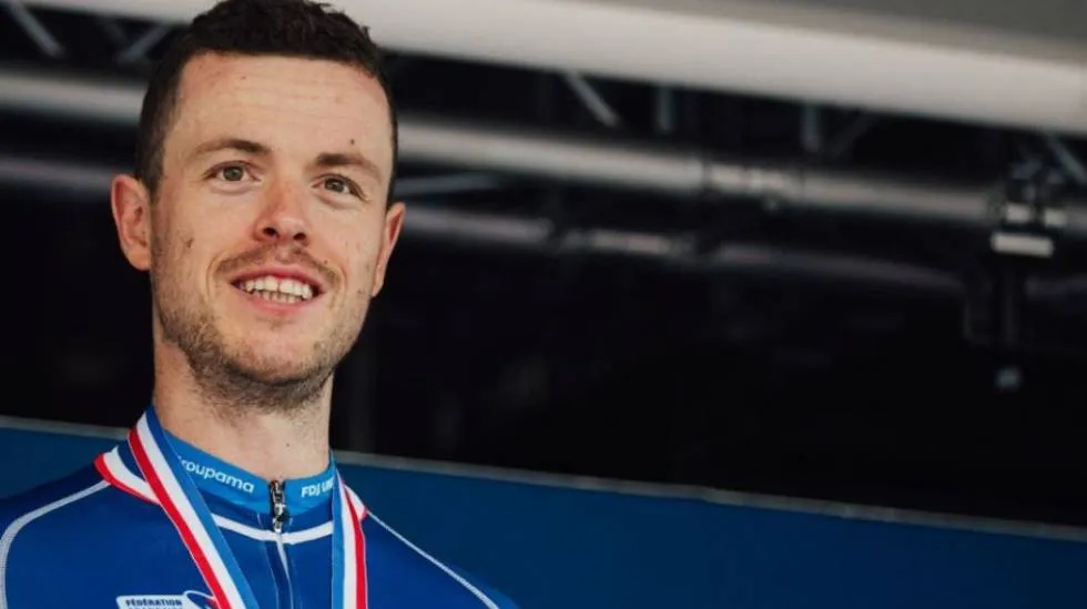 Rémi Cavagna, 3e titre de champion de France du contre la montre Photo Groupama FDG United
