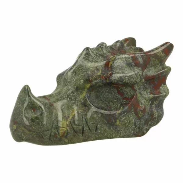 Fraaie drakenbloedsteen drakenkop van ruim 9cm lang 'nr2'