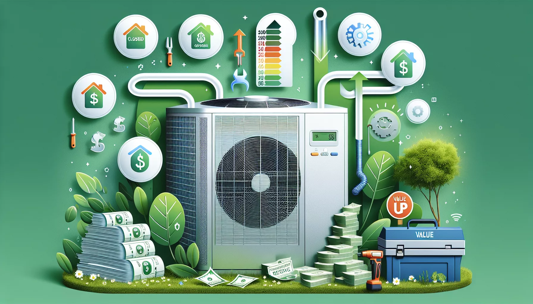Maximizing Home Comfort: The Guide to Choosing the Best Energy Efficient HVAC System in 2024 4 Illustration of long-term benefits of energy-efficient HVAC systems