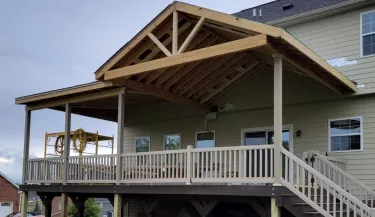 custom built porch roof deck roof over patio – Deluca Roofing custom built porch roof deck roof over patio - Deluca Roofing