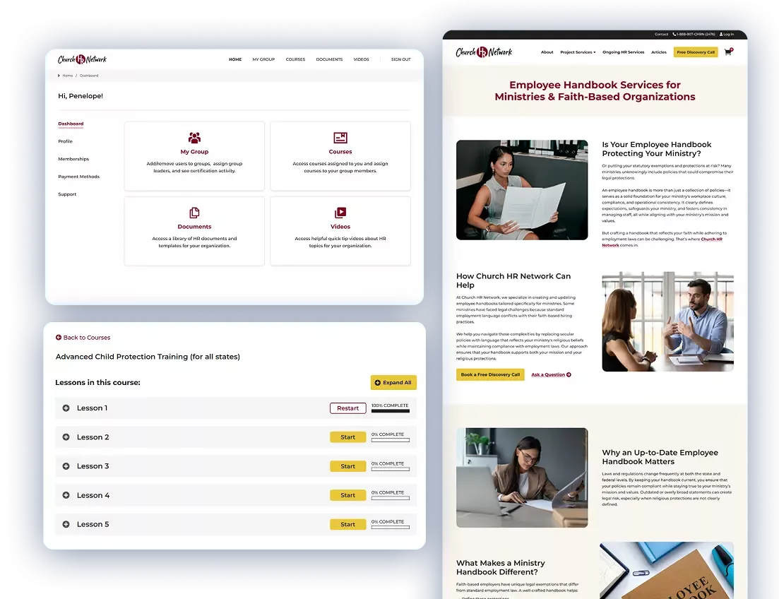 Church HR Network Screenshot