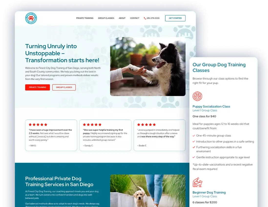 Finest City Dog Training Screenshot