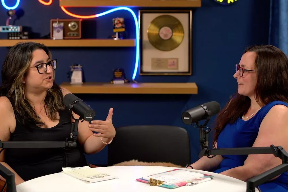 Image of Darci and Brittany Discussing Marketing Strategy