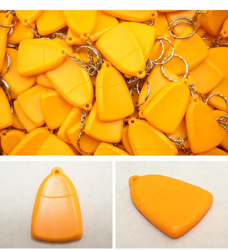 Imago ostendens plures rfid clavem catenam (1) Aliquam keychain Fobs, duobus prope visum infra illustrando figuram et singula.