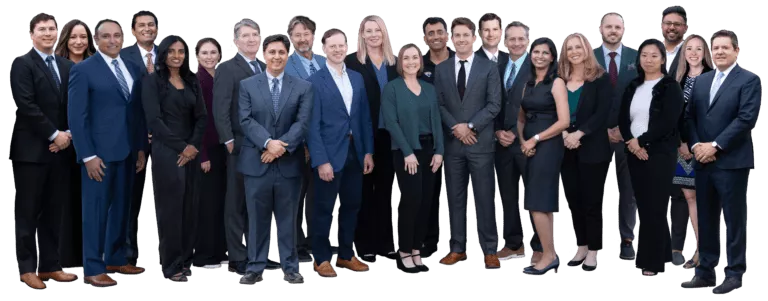 Florida Eye Specialists stand and smile as a group