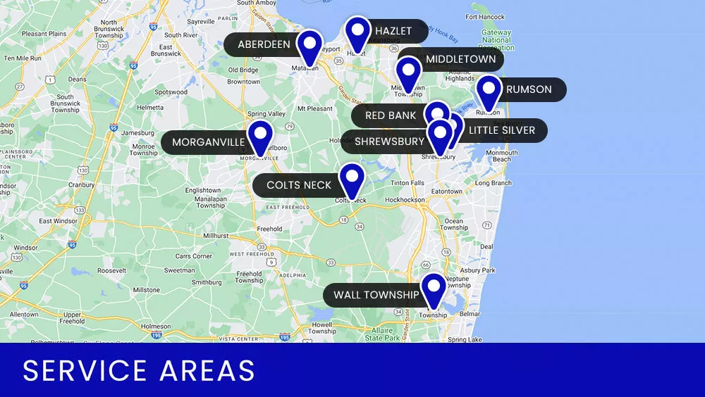 Areas We Serve In Monmouth County
