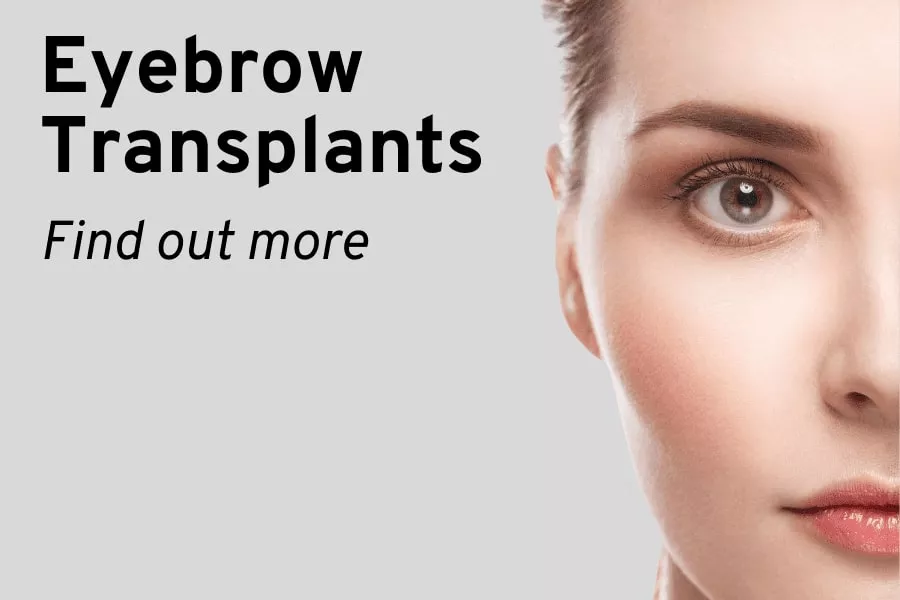Harley Street Hair Transplant Clinics London Home Page Eyebrow transplantation image