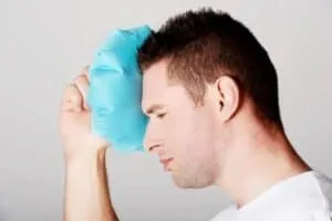 Hair Transplant Swelling cold compress to face after hair transplant