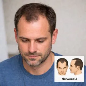 Norwood 3 man with norwood 3 hair loss