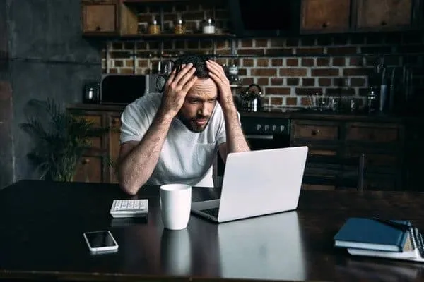 Hair Loss from Stress man with stress related hair loss