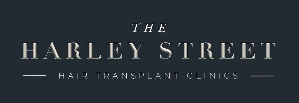 the harley street hair transplant clinics logo dark back