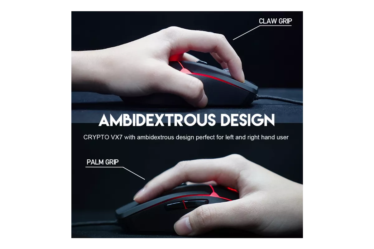 Fantech Crypto VX7 RGB Wired Macro Gaming Mouse Black, White & Pink – JM  Computer Repairs