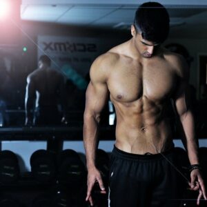 man with abs