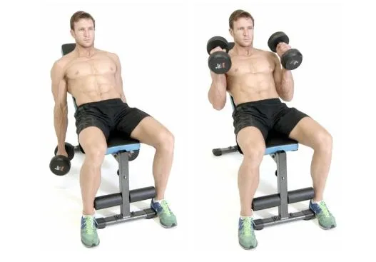 5 incline hammer curl