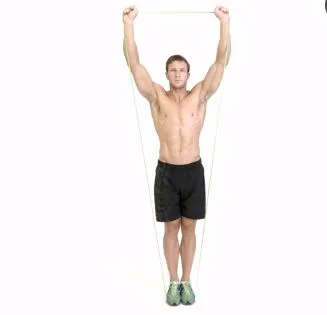13. band shoulder press