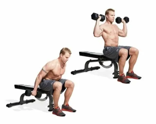 Ασκήσεις για ώμους 3 2 seated clean