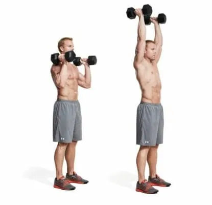 3 overhead press