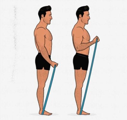 1 single arm band biceps