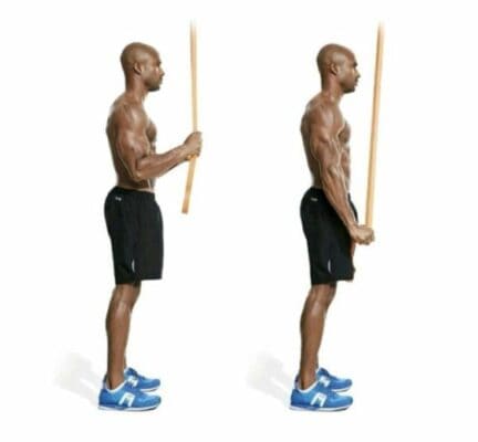 2 banded triceps pushdowns