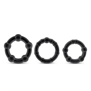 Ανδρικό Δαχτυλίδι Πέους Σιλικόνης (3 τεμ)
