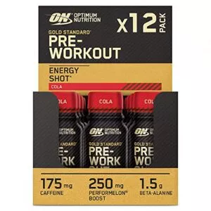Gold Standard Pre-Workout Shot - Optimum Nutrition 12x60ml Cola