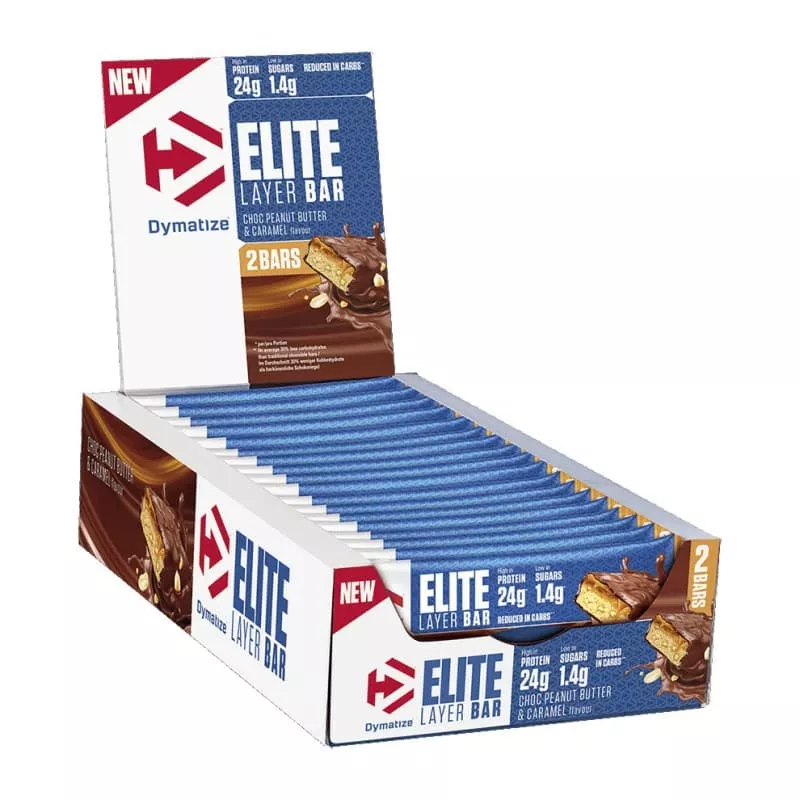 Elite Layer Bar 18x60 gr – Dymatize με γεύση Chocolate Peanut Butter Caramel