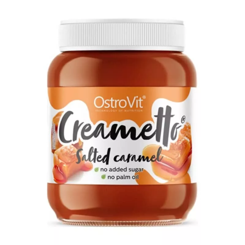 Πραλίνα Creametto χωρίς Προσθήκη Ζάχαρης - OstroVit 350gr Salted Caramel