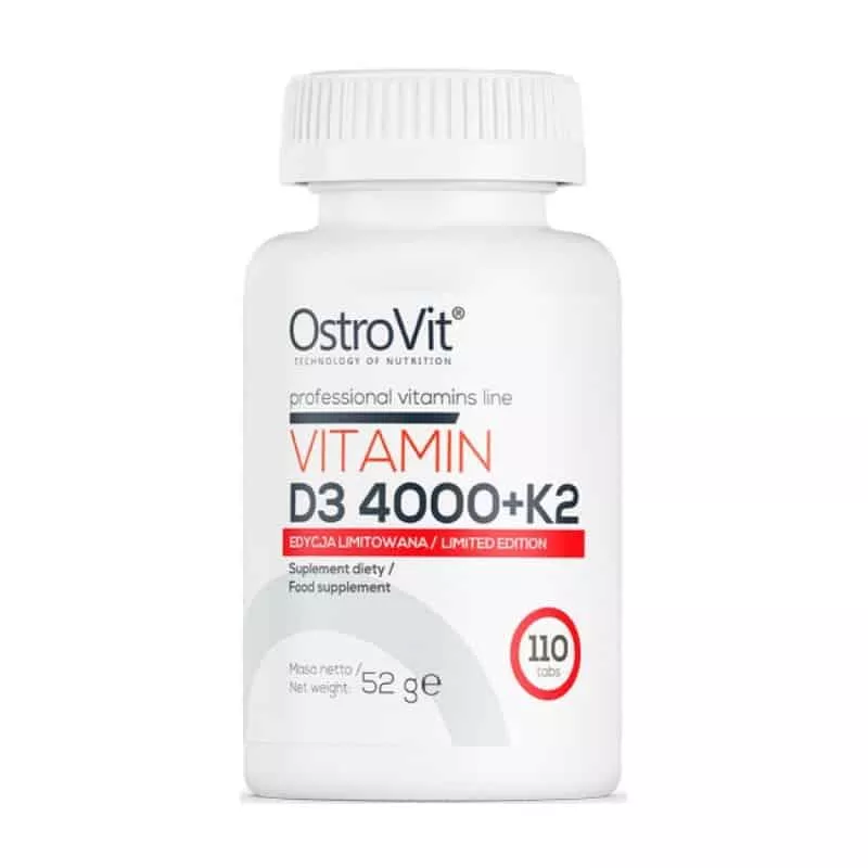 Βιταμίνη D3 4000 IU + K2 - OstroVit 110 ταμπλέτες 1 Βιταμίνη D3 4000 IU + K2 - OstroVit 110 ταμπλέτες