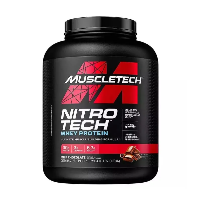 Nitrotech Whey Protein 1800gr - MuscleTech με Γεύση Σοκολάτα