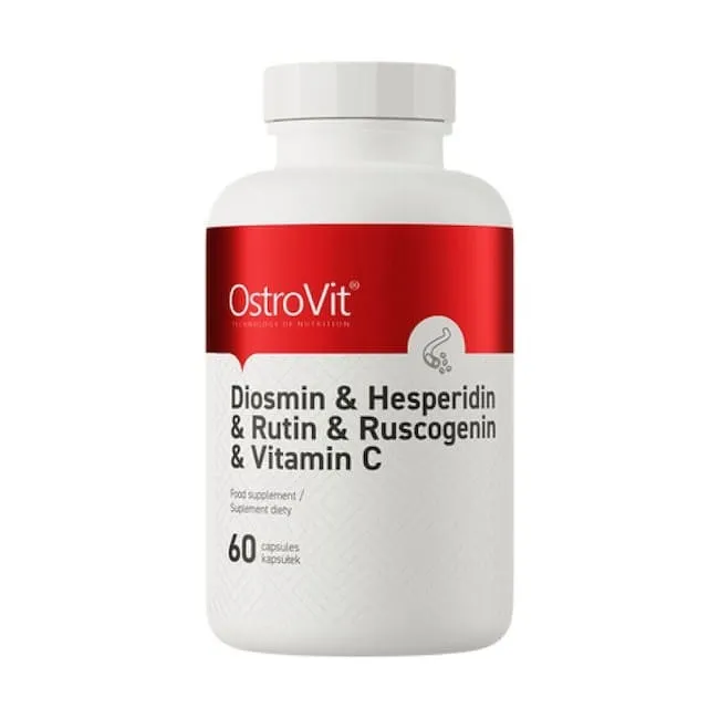 Diosmin + Hesperidin + Rutin + Ruscogenin + Vitamin C - OstroVit 60 κάψουλες