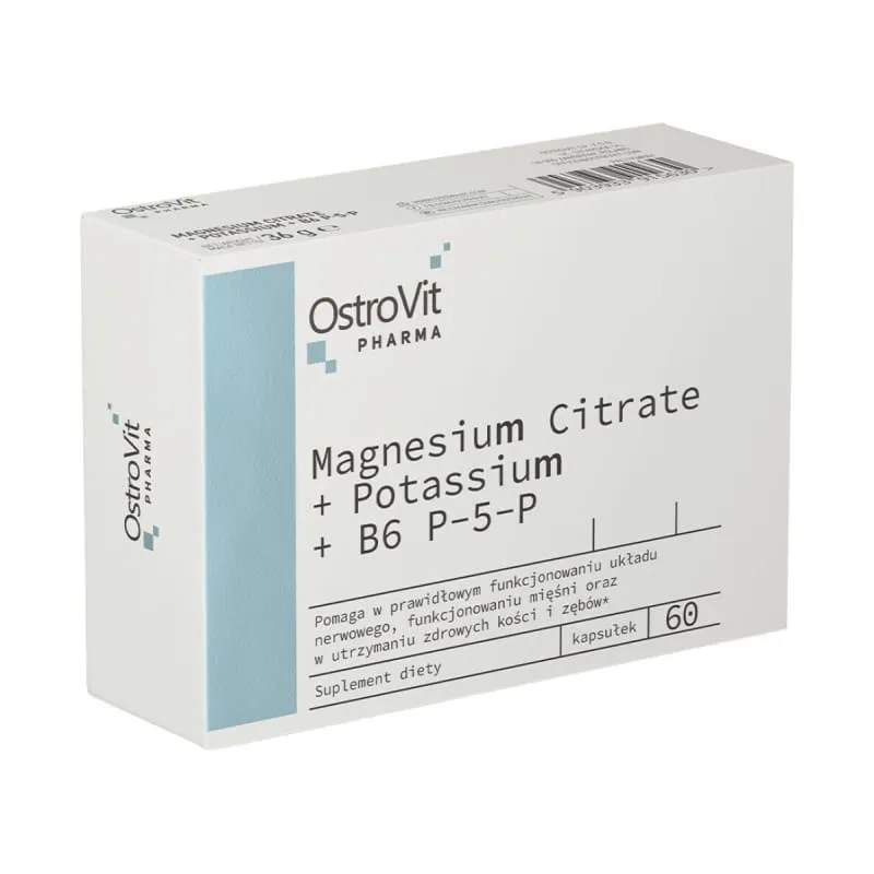 Pharma Magnesium Citrate + Potassium + B6 P-5-P - OstroVit 60 κάψουλες 1 Pharma Magnesium Citrate + Potassium + B6 P-5-P - OstroVit 60 κάψουλες