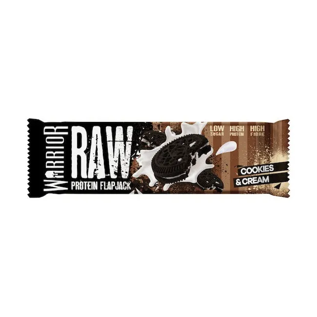 Raw Protein Flapjack Μπάρες με 20gr Πρωτεΐνης - Warrior Cookies & Cream 75gr