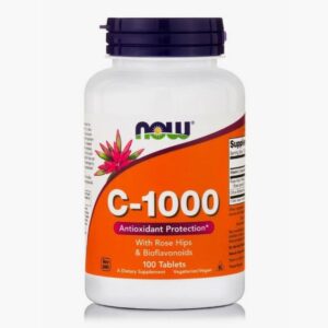 Vitamin C 1000 with Rose Hips & Bioflavonoids - NOW Foods 100 ταμπλέτες
