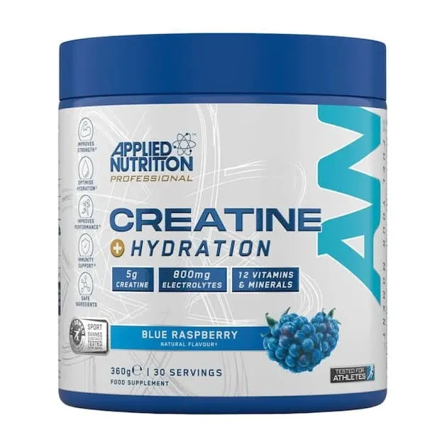 Creatine + Hydration - Applied Nutrition 360g με Γεύση Blue Raspberry 1 Creatine + Hydration - Applied Nutrition 360g με Γεύση Blue Raspberry