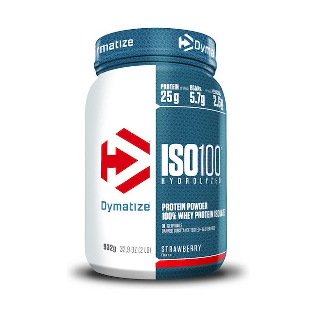 ISO 100 Hydrolyzed Whey 932gr – Dymatize με γεύση Strawberry