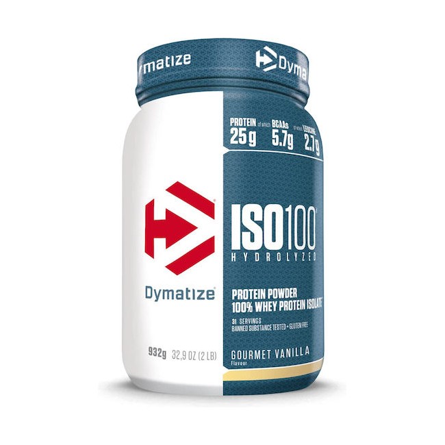 ISO 100 Hydrolyzed Whey 932gr – Dymatize με γεύση Gourmet Vanilla